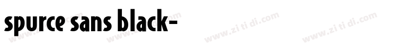 spurce sans black字体转换